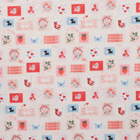 Moda - Cotton - Funny Valentine - Stamps - Champagne