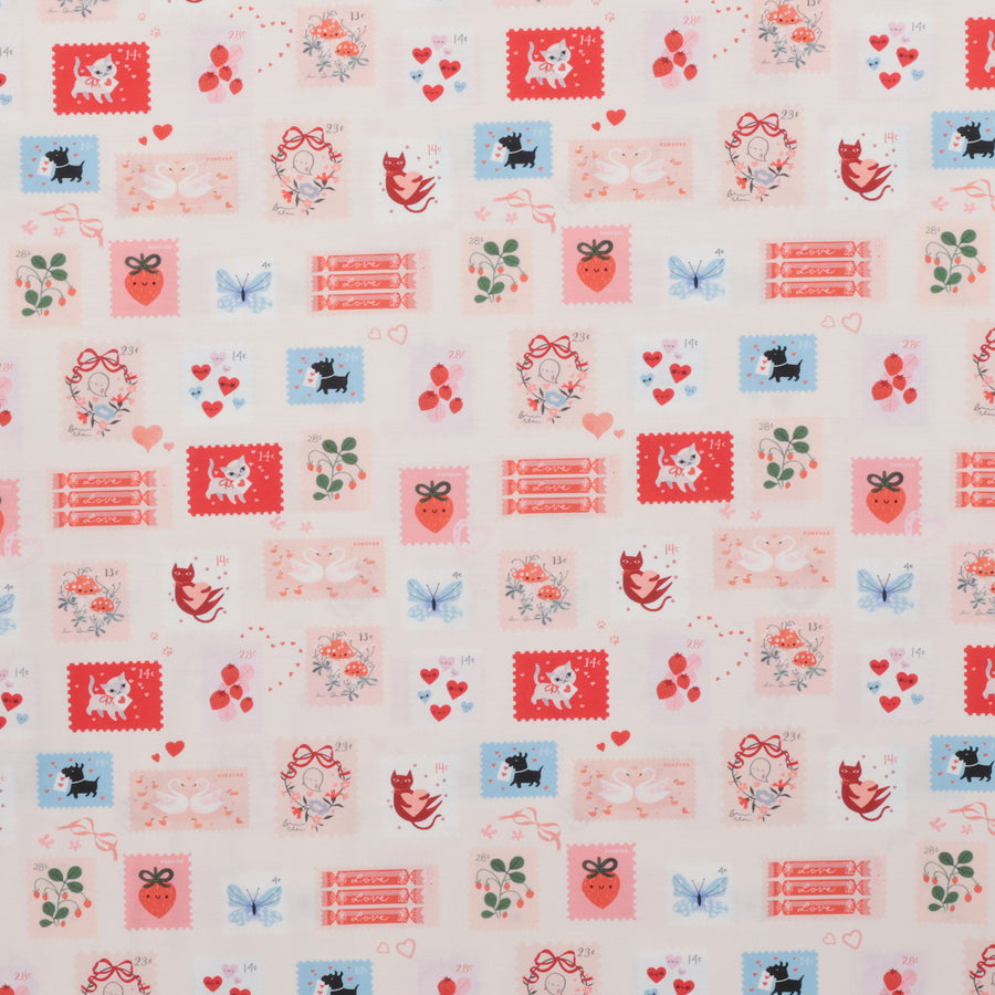 Moda - Cotton - Funny Valentine - Stamps - Champagne