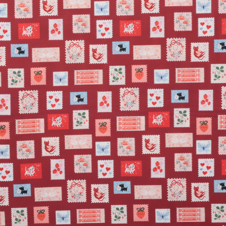 Moda - Cotton - Funny Valentine - Stamps - Rose
