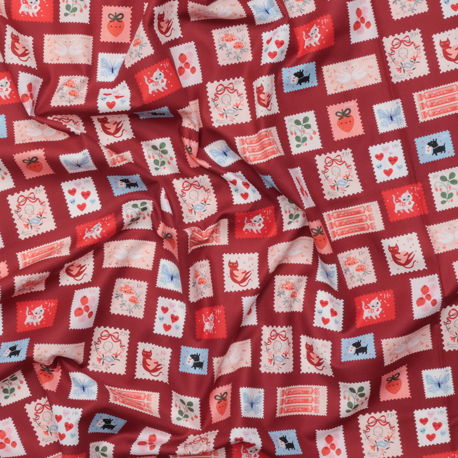 Moda - Cotton - Funny Valentine - Stamps - Rose