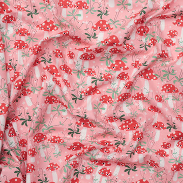 Moda - Cotton - Funny Valentine - Mushrooms - Ballerina