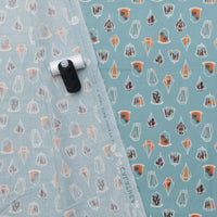 Ruby Star - Cotton - Calathea - Terrarium  - Soft Blue