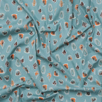 Ruby Star - Cotton - Calathea - Terrarium  - Soft Blue