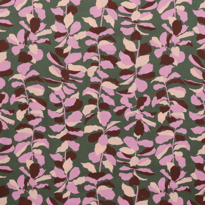 Ruby Star - Cotton - Calathea - Fiddle Leaf - Seaweed