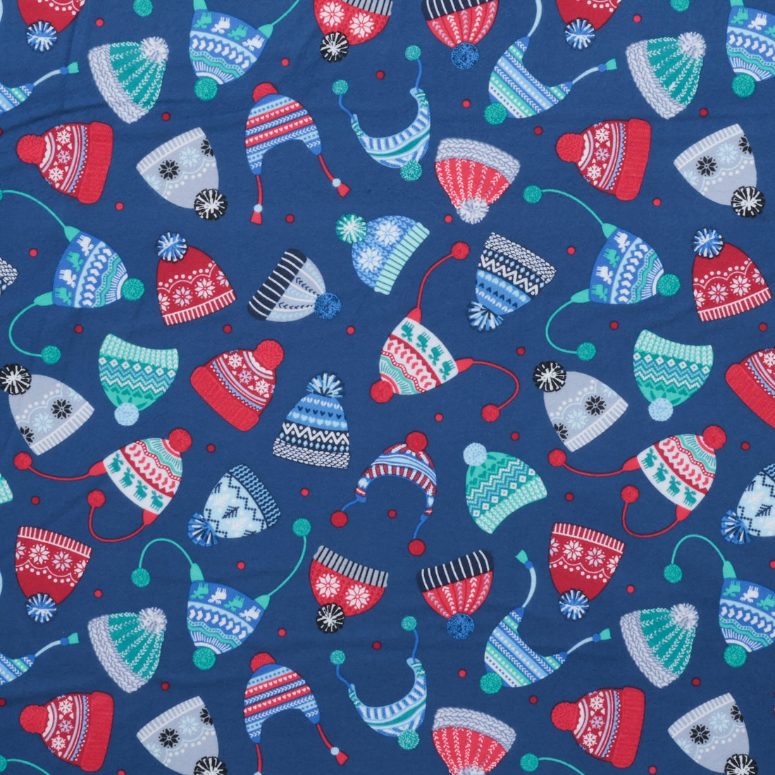 Kanvas Studio - Flannel - Winter Wonders - Cozy Hats - Navy