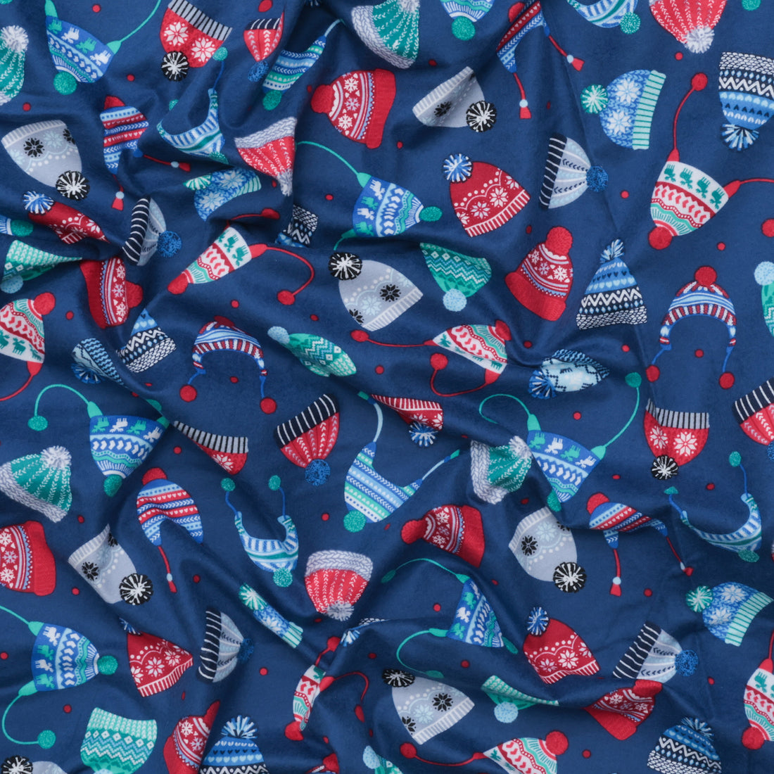 Kanvas Studio - Flannel - Winter Wonders - Cozy Hats - Navy