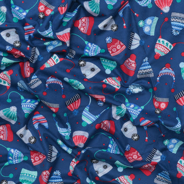 Kanvas Studio - Flannel - Winter Wonders - Cozy Hats - Navy