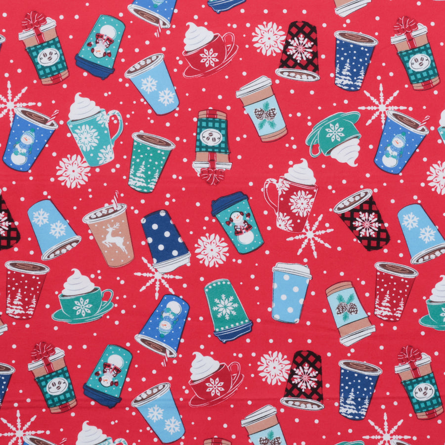 Kanvas Studio - Flannel - Winter Wonders - Hot Cocoa - Red