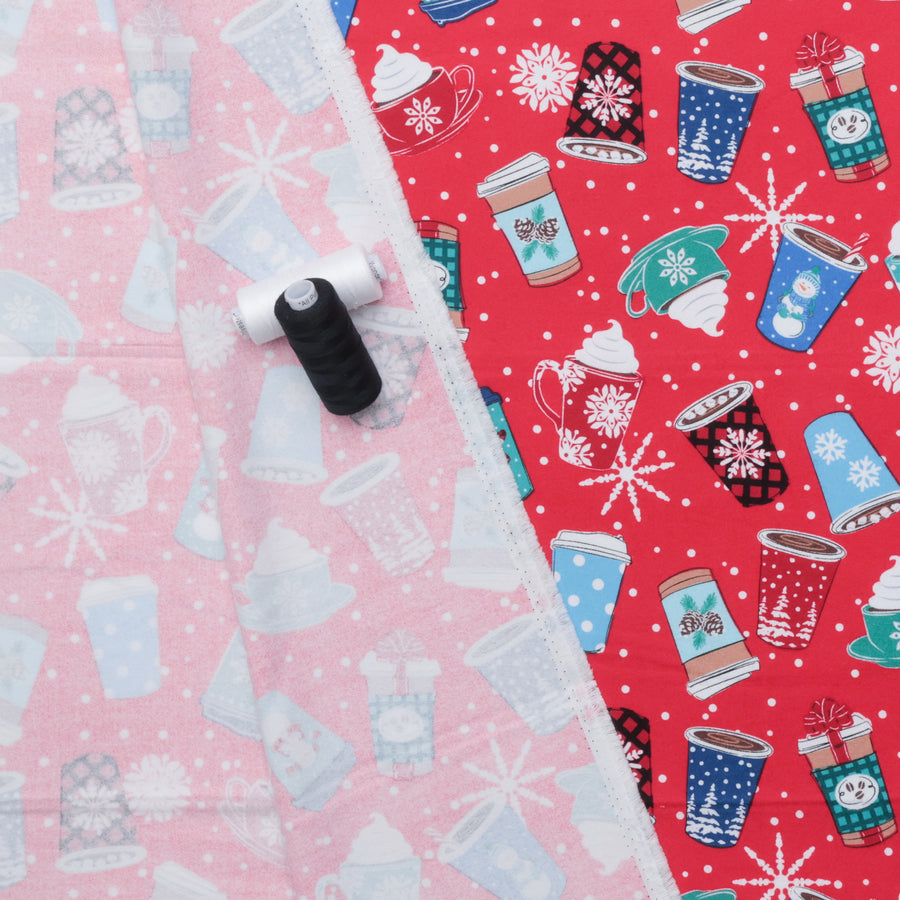 Kanvas Studio - Flannel - Winter Wonders - Hot Cocoa - Red