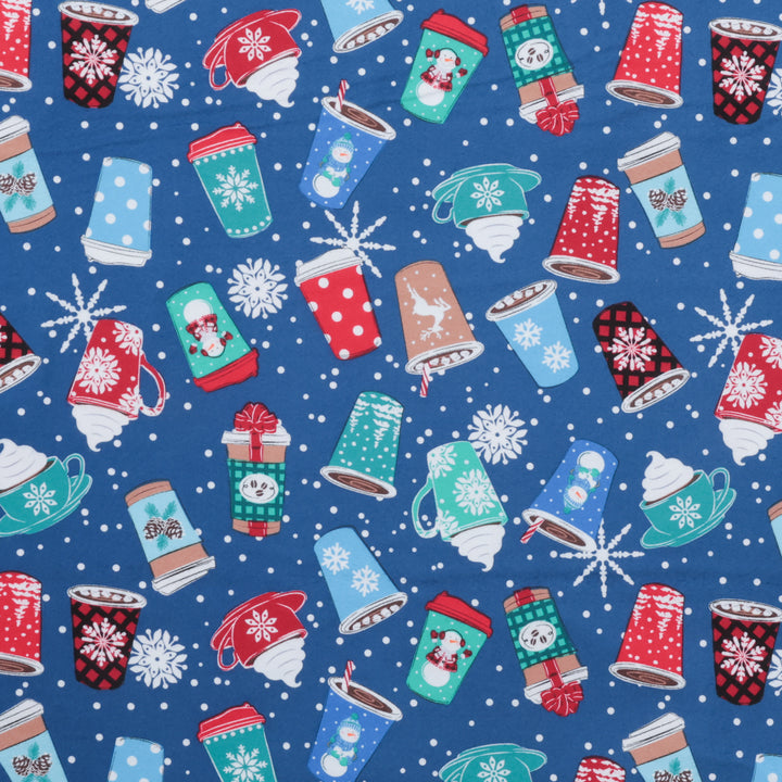 Kanvas Studio - Flannel - Winter Wonders - Hot Cocoa - Navy