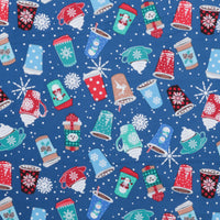 Kanvas Studio - Flannel - Winter Wonders - Hot Cocoa - Navy