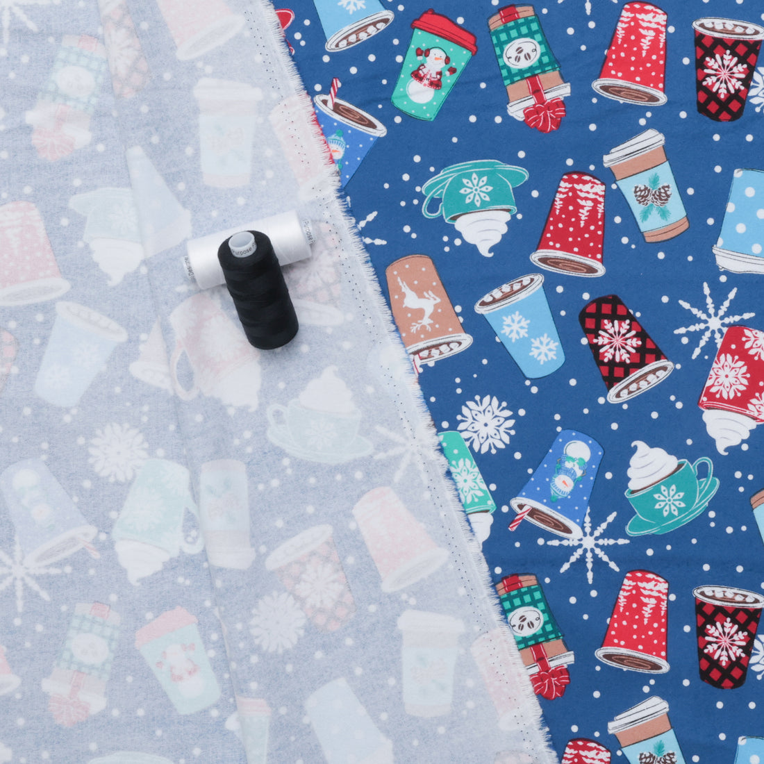 Kanvas Studio - Flannel - Winter Wonders - Hot Cocoa - Navy