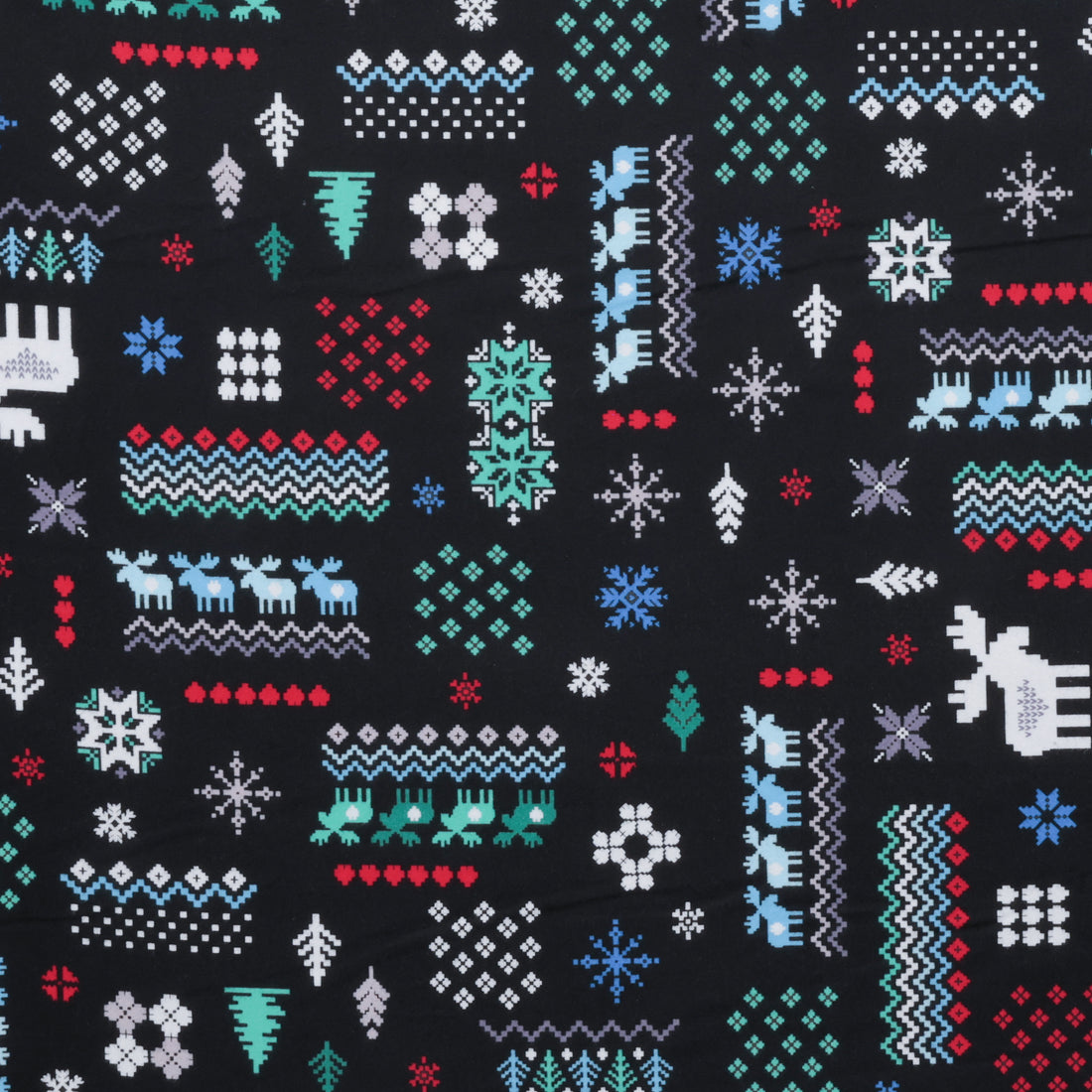 Kanvas Studio - Flannel - Winter Wonders - Happy Snowmen - Black