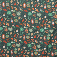 Dear Stella - Cotton - Camping Crew - Camping Supplies Emerald