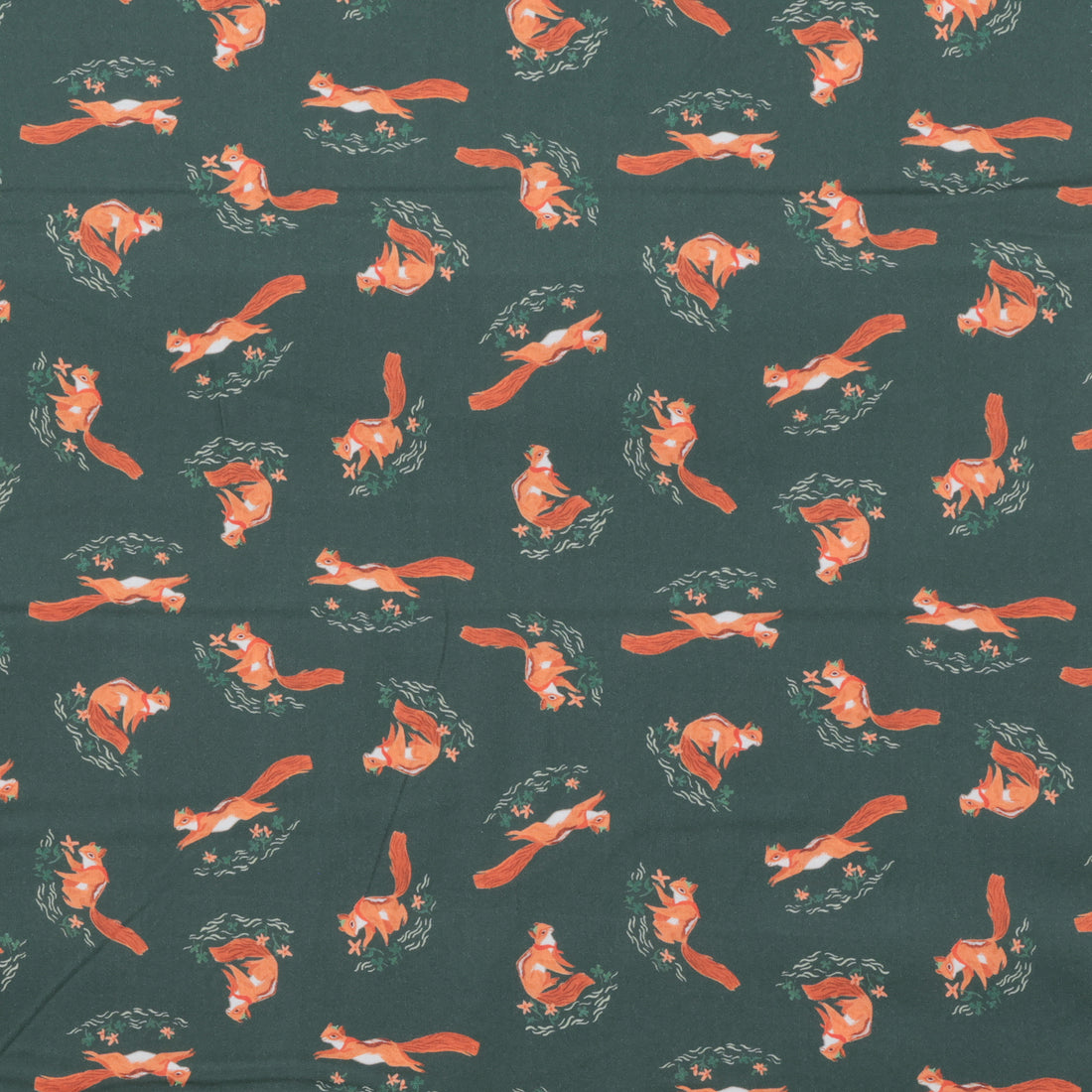 Dear Stella - Cotton - Camping Crew - Chipmunks Emerald