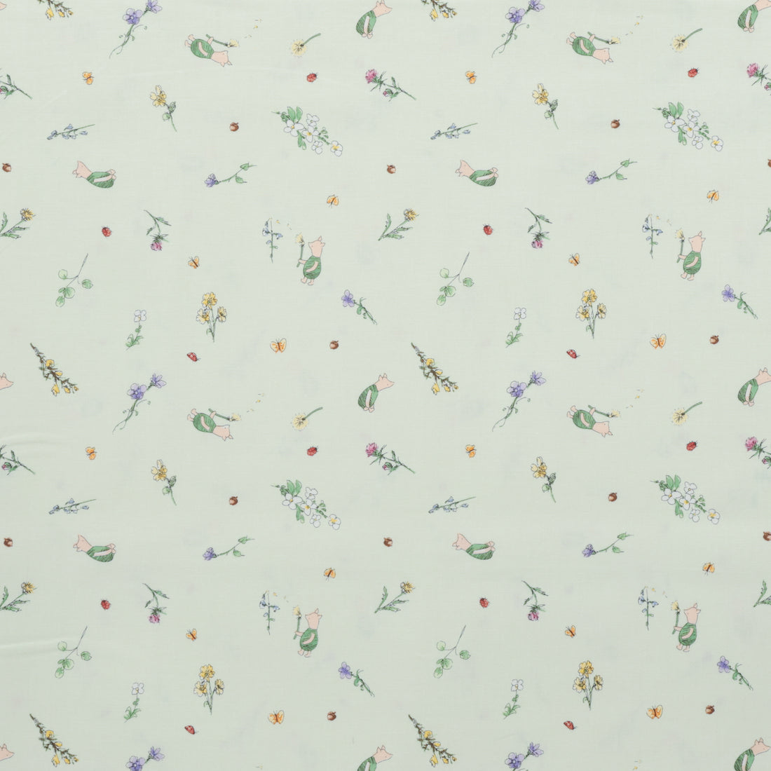 Studio E - Cotton - Classic Winnie - Piglets - Lt Green