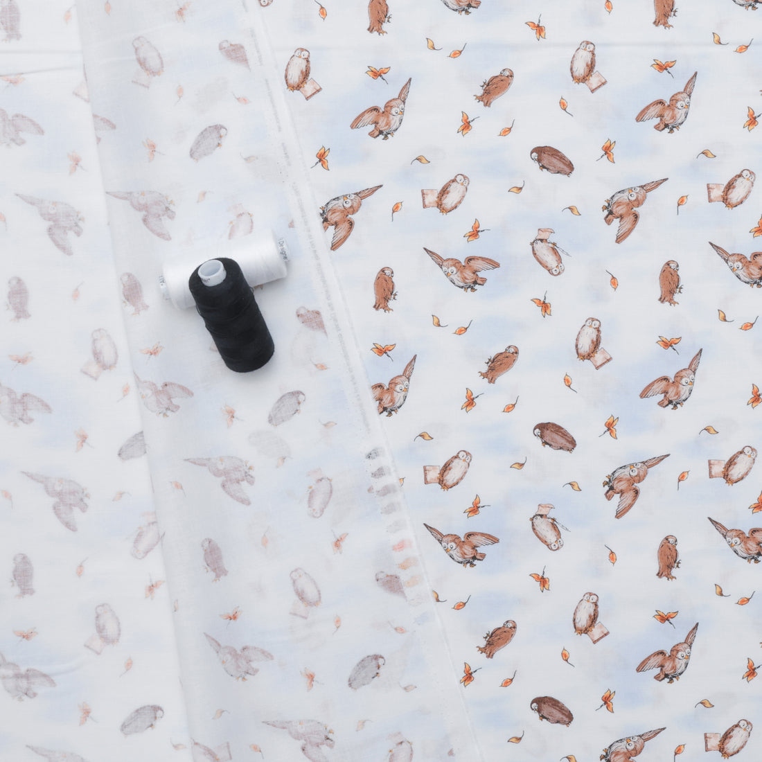 Studio E - Cotton - Classic Winnie - Owls - Lt Blue