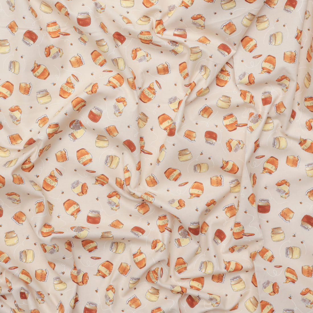 Studio E - Cotton - Classic Winnie - Honey Pots - Taupe