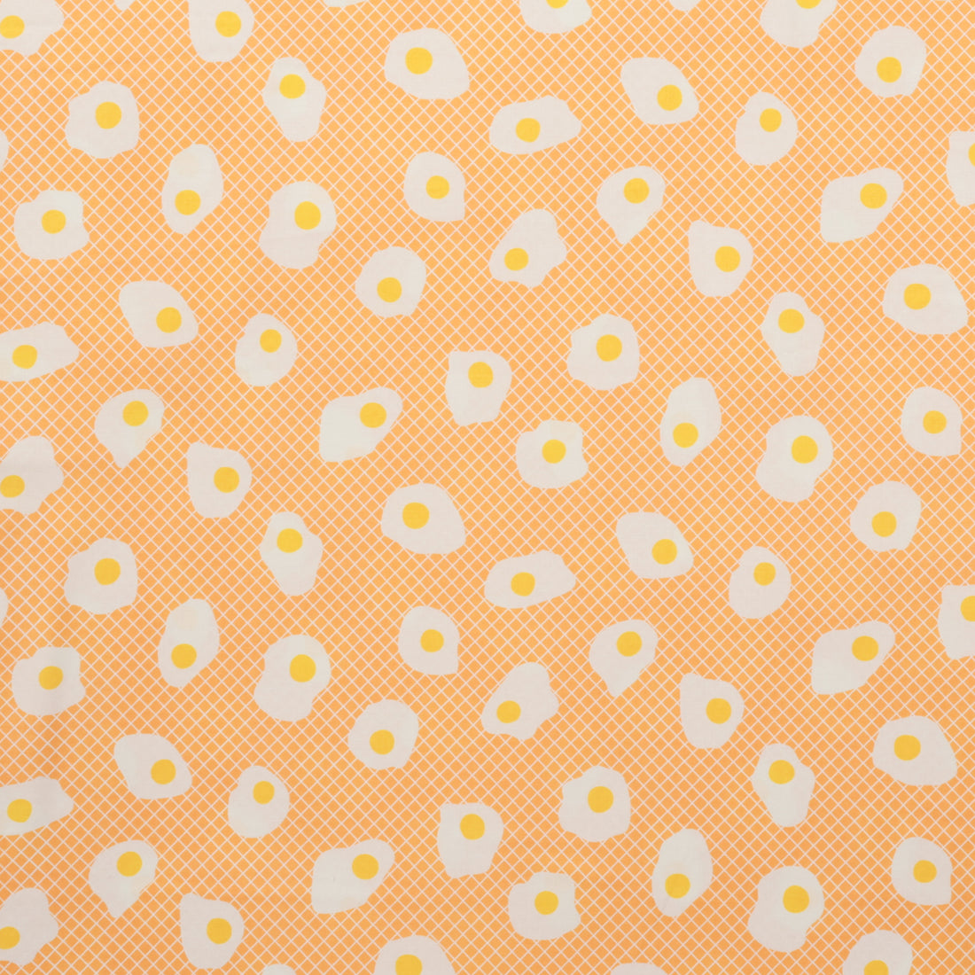 Ruby Star - Cotton - Egg And Friends - Fried Eggs - Cantaloupe