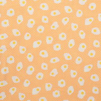 Ruby Star - Cotton - Egg And Friends - Fried Eggs - Cantaloupe