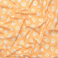 Ruby Star - Cotton - Egg And Friends - Fried Eggs - Cantaloupe