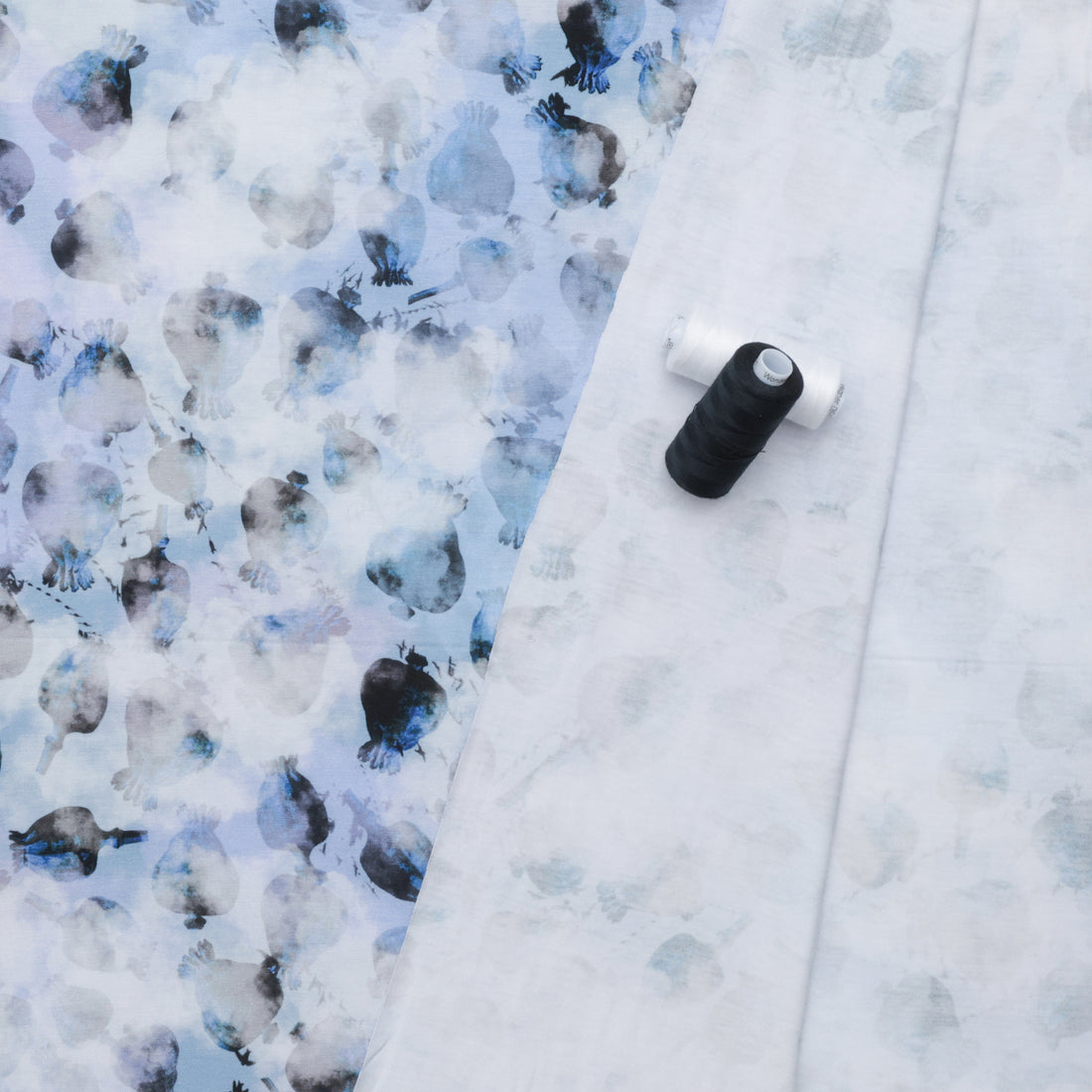 Stof - Viscose - Avalana - Jersey - Poppy - Periwinkle