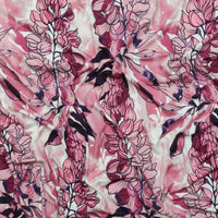 Stof - Viscose - Avalana - Jersey - Floral - Wine Rose