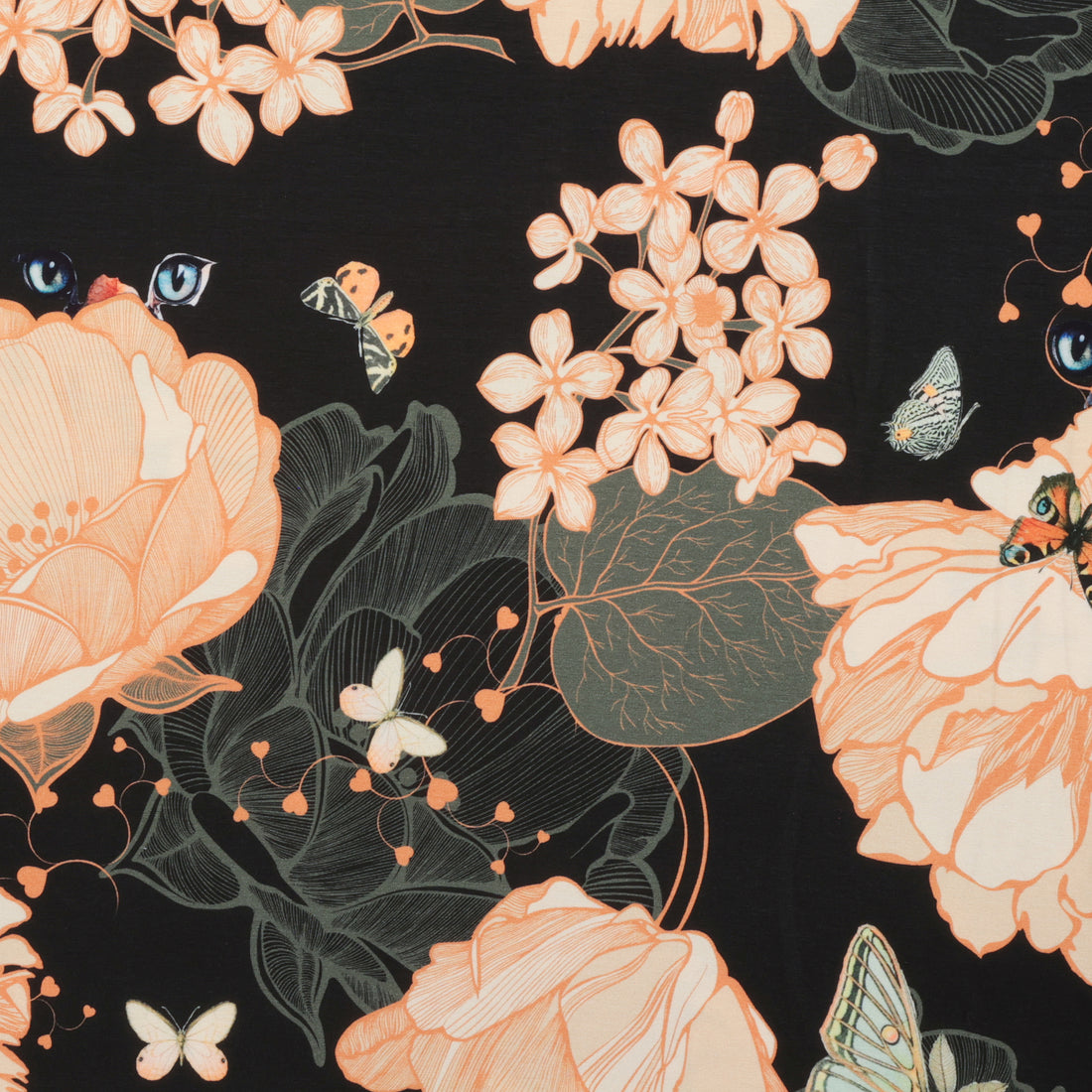 Stof - Viscose - Avalana - Jersey - Hummingbird - Tangerine