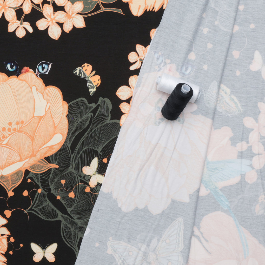 Stof - Viscose - Avalana - Jersey - Hummingbird - Tangerine