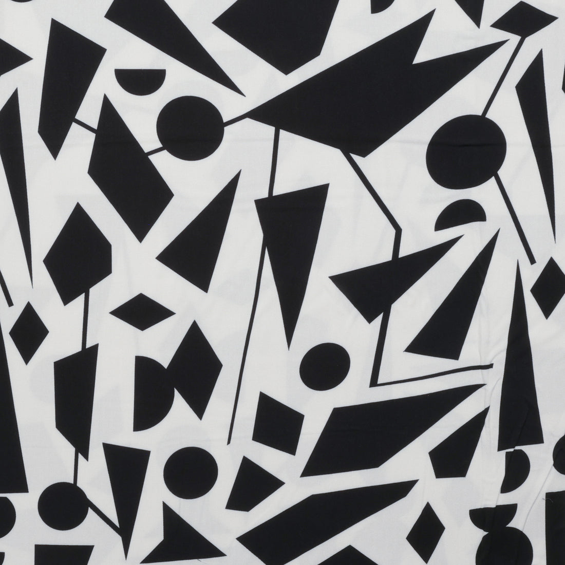 Stof - Viscose - Light and Lush Twill - Geometric - Cream