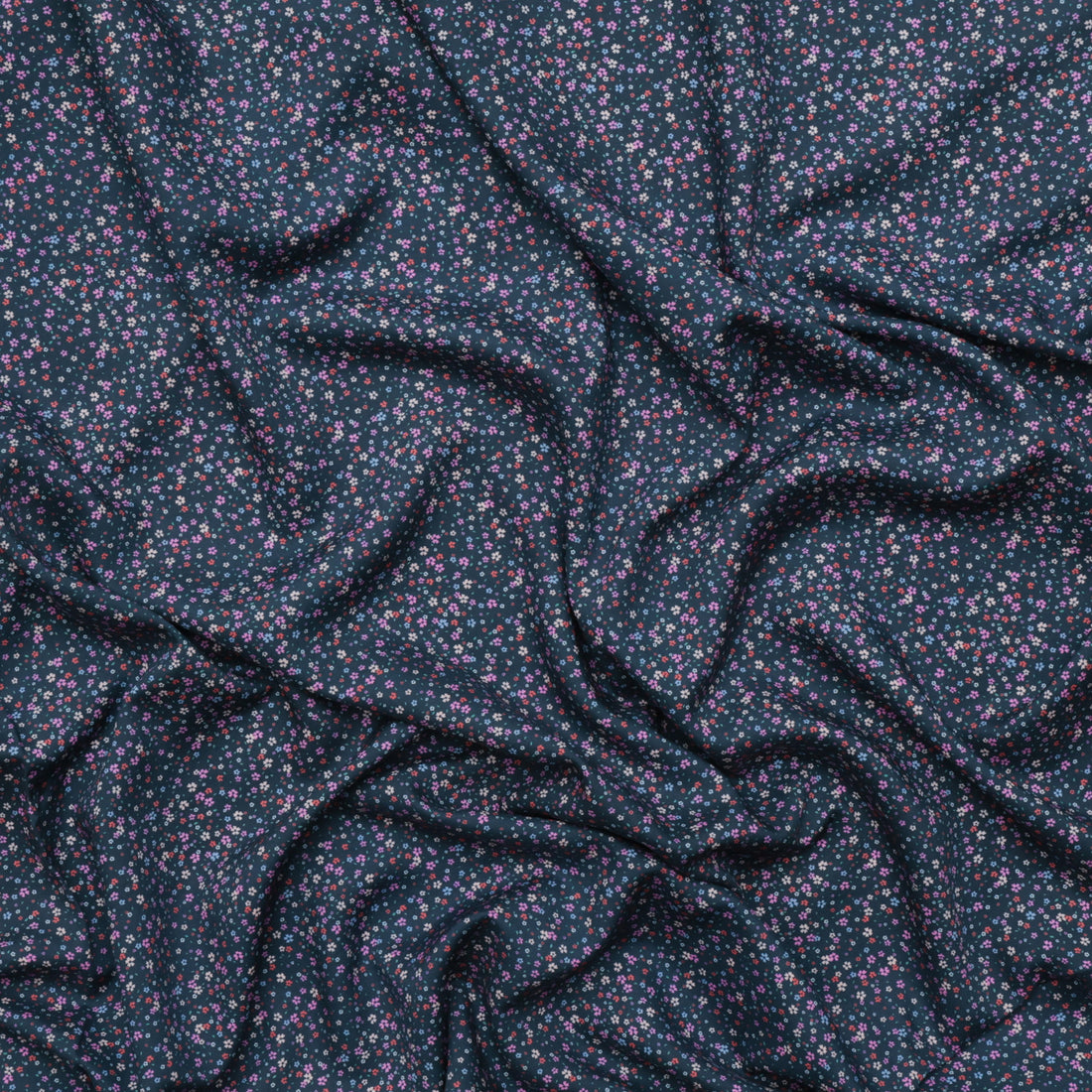 Figo - Rayon - Pocket Posies  - Petal Drift - Navy