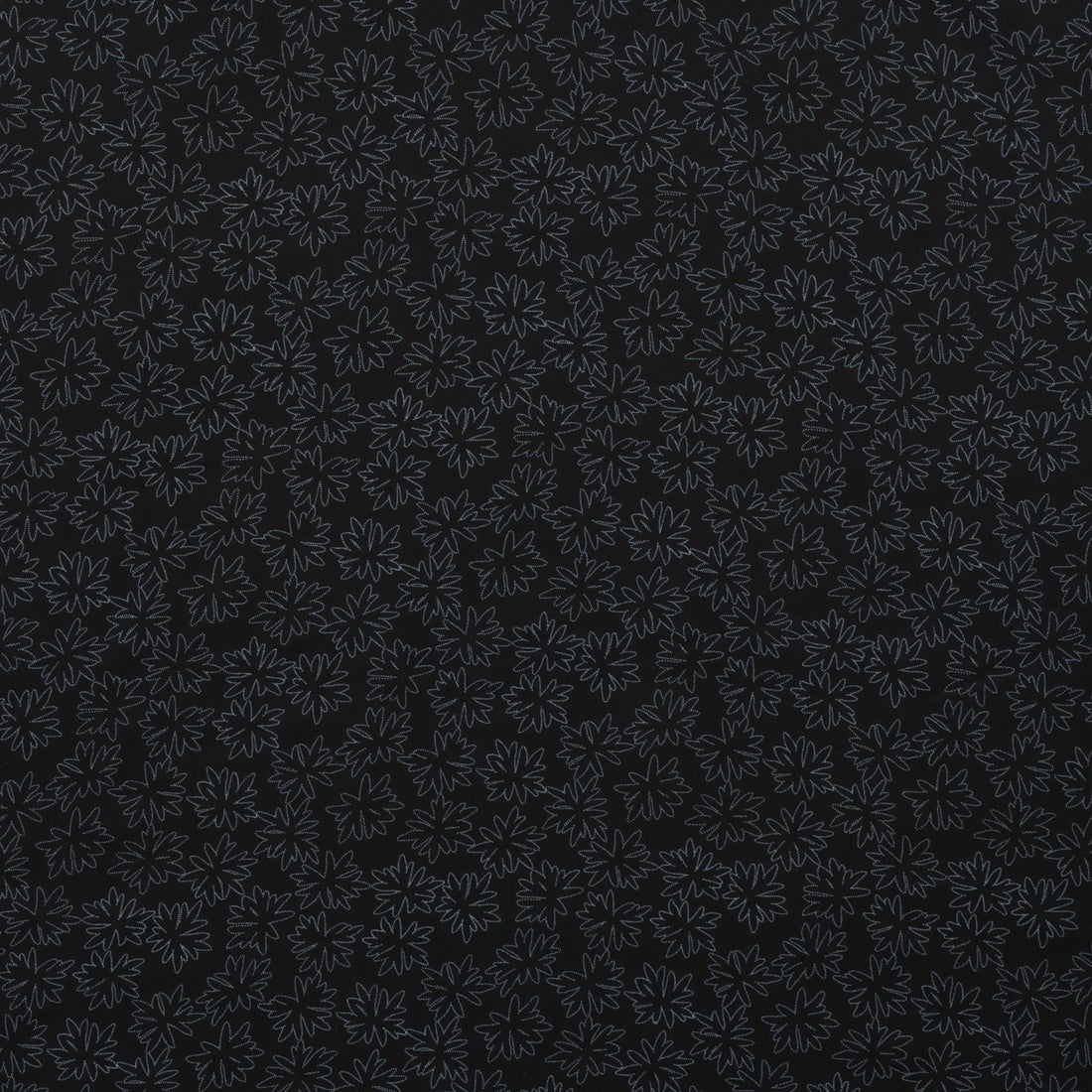 Figo - Rayon - Tender  - Floral Outline - Smoke