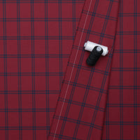 Wool - Suiting - Plaid - Crimson Navy