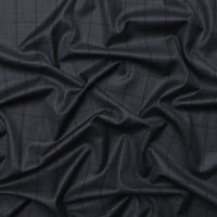 Wool Cashmere - Suiting - Plaid - Charcoal