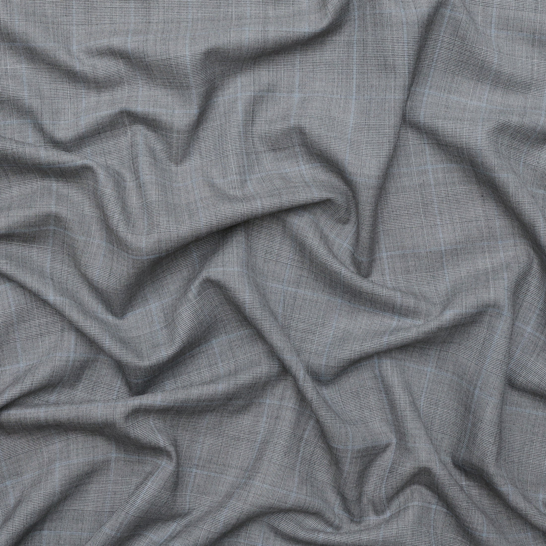 Wool Cashmere - Suiting - Plaid - Grey