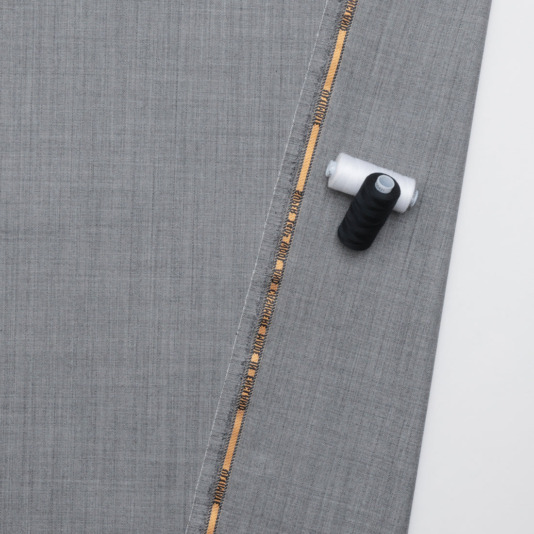 Wool Cashmere - Suiting - Herringbone - Grey