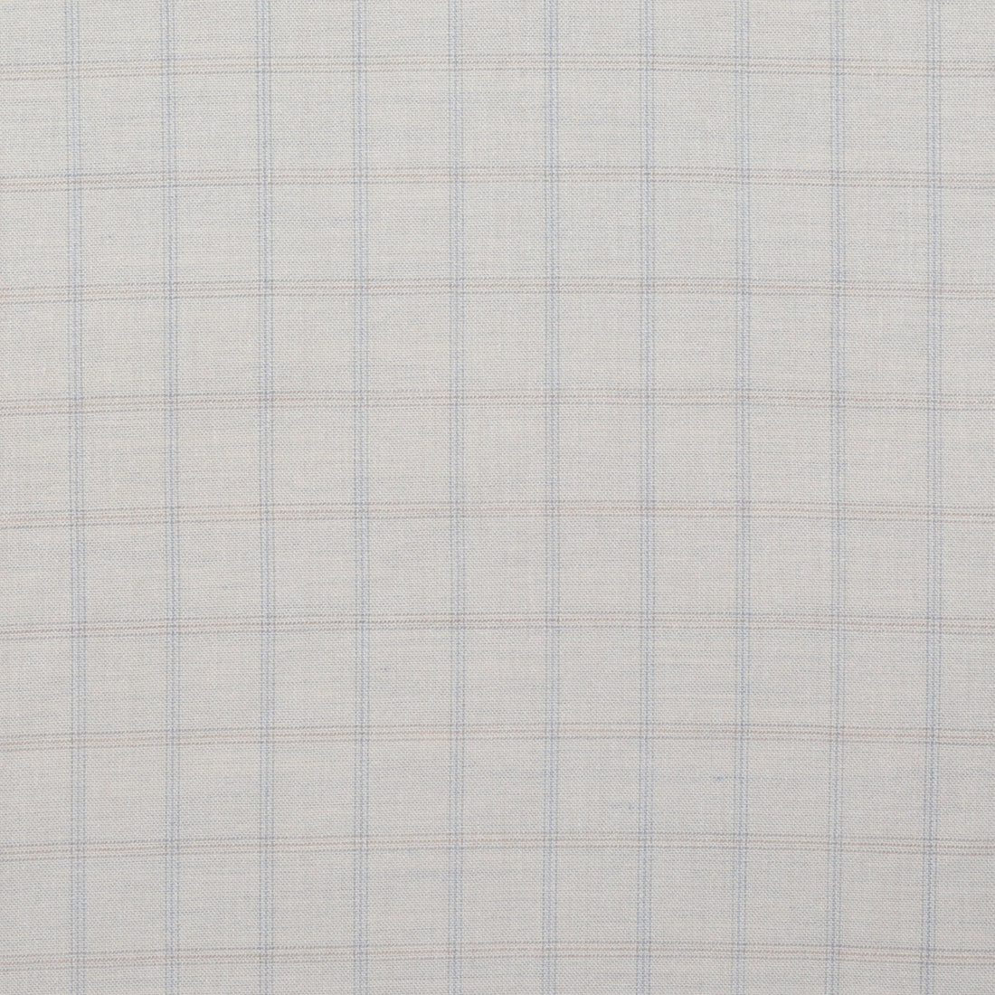 Wool Silk - Suiting - Plaid - Stone Pale Sky