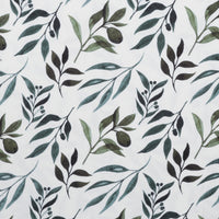 Rayon - Jersey - Olive Leaves - Ivory Green