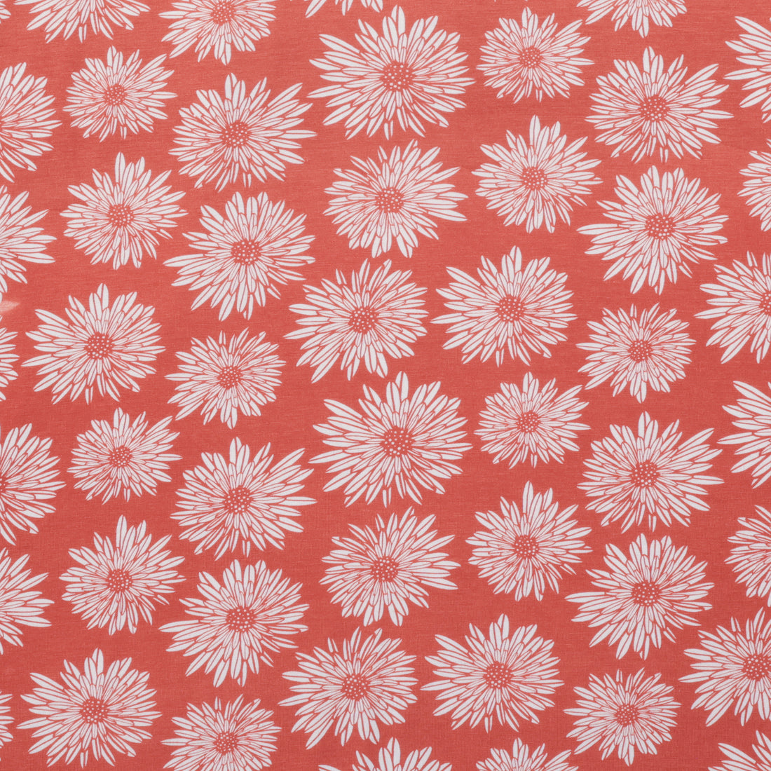 Rayon - Jersey - Dhalias - Rust