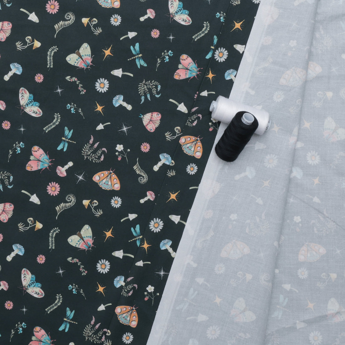 Dear Stella - Wideback Cotton - Restless Wings - Charcoal