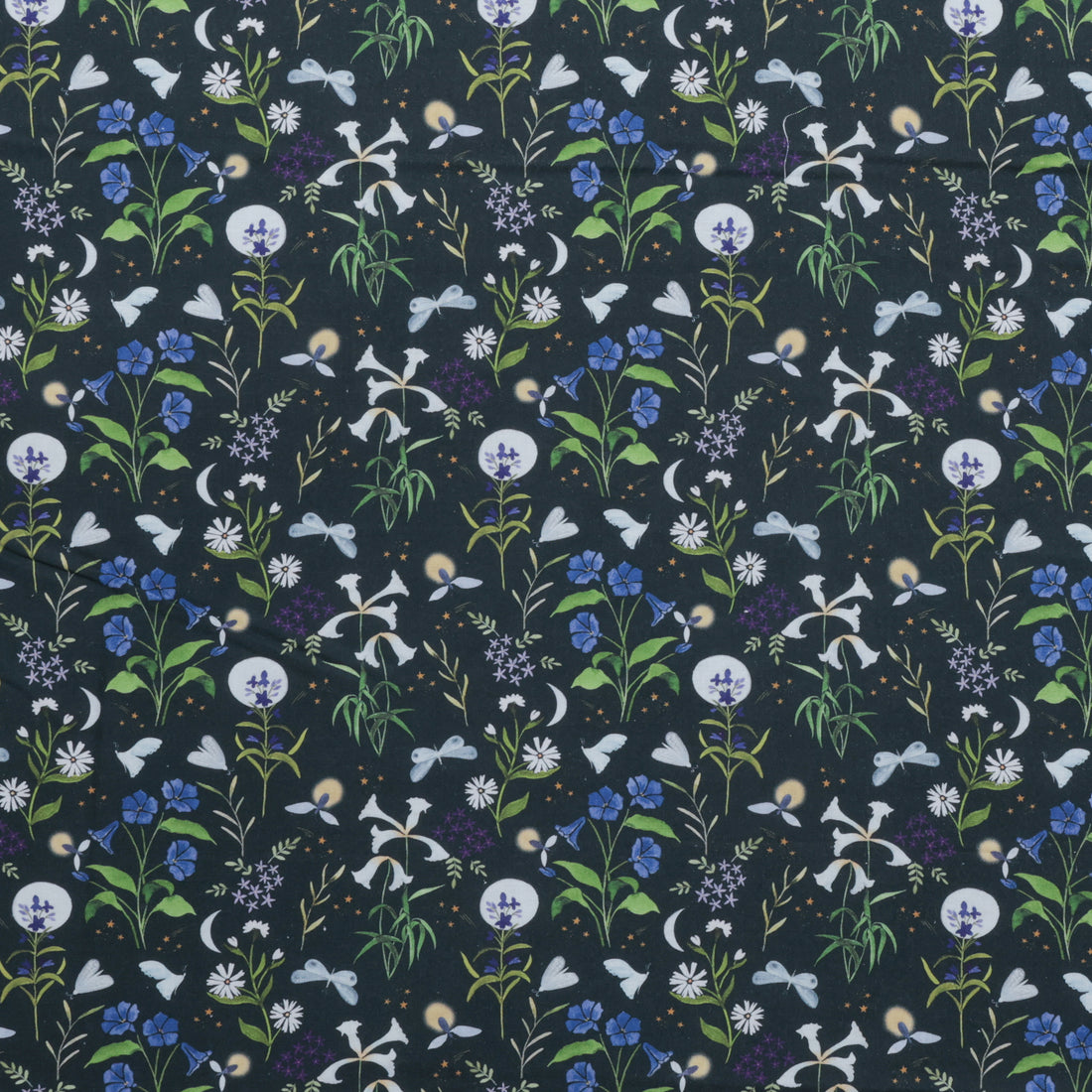 Dear Stella - Wideback Cotton - Fireflies - Midnight