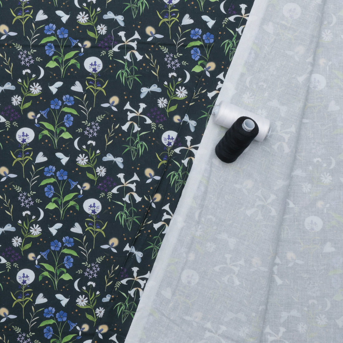 Dear Stella - Wideback Cotton - Fireflies - Midnight