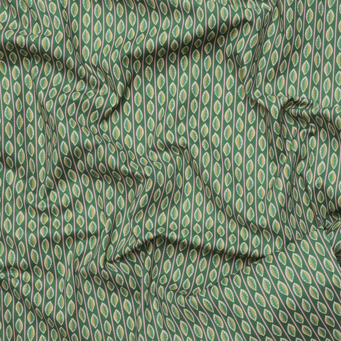 Liberty - Cotton - Autumn Woodland - Autumn Stripe - A