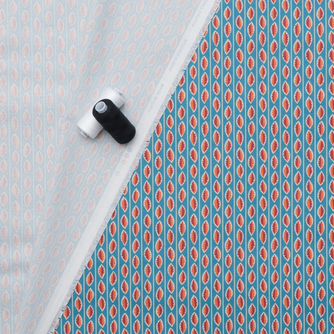 Liberty - Cotton - Autumn Woodland - Autumn Stripe - B