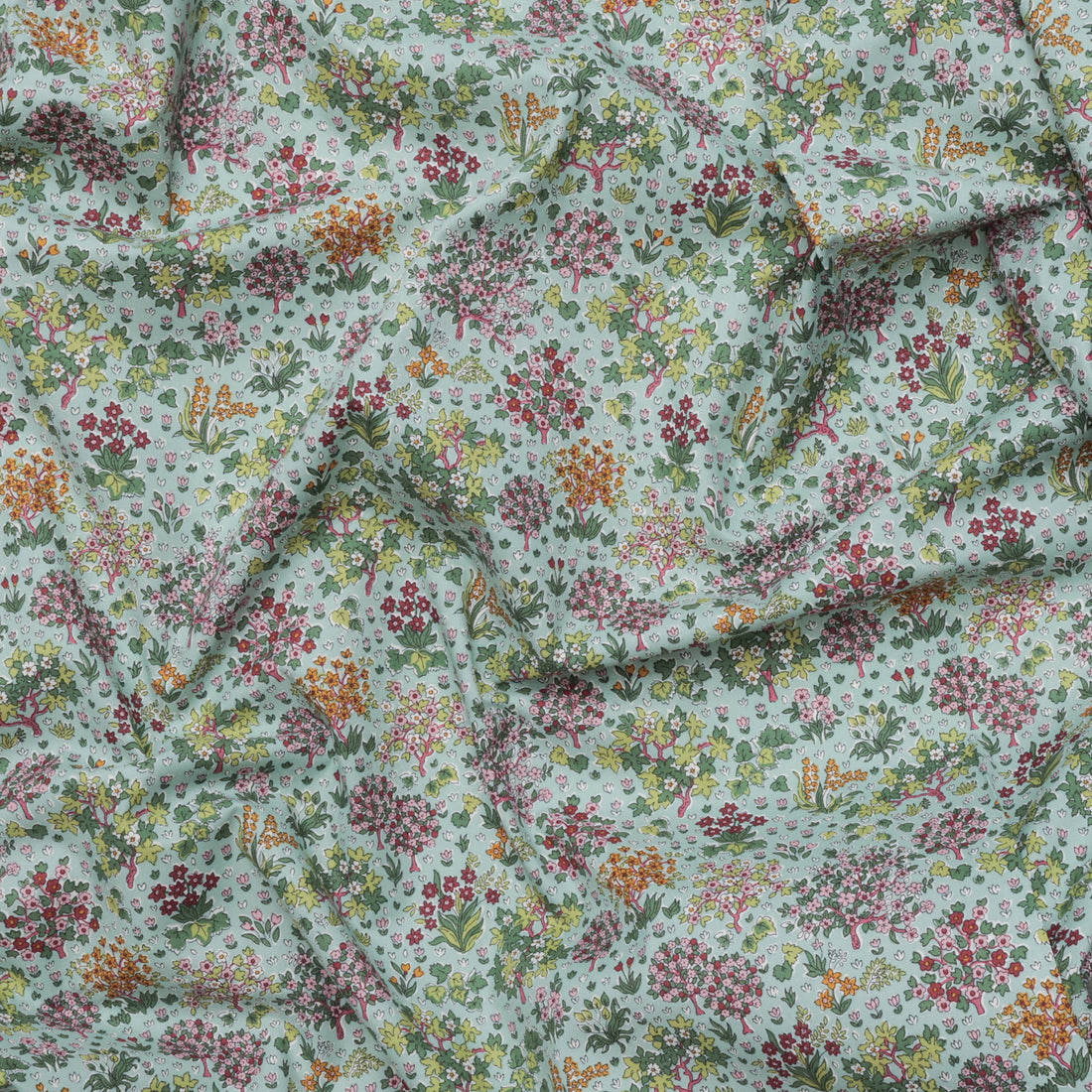 Liberty - Cotton - Autumn Woodland - Bountiful Forest - A