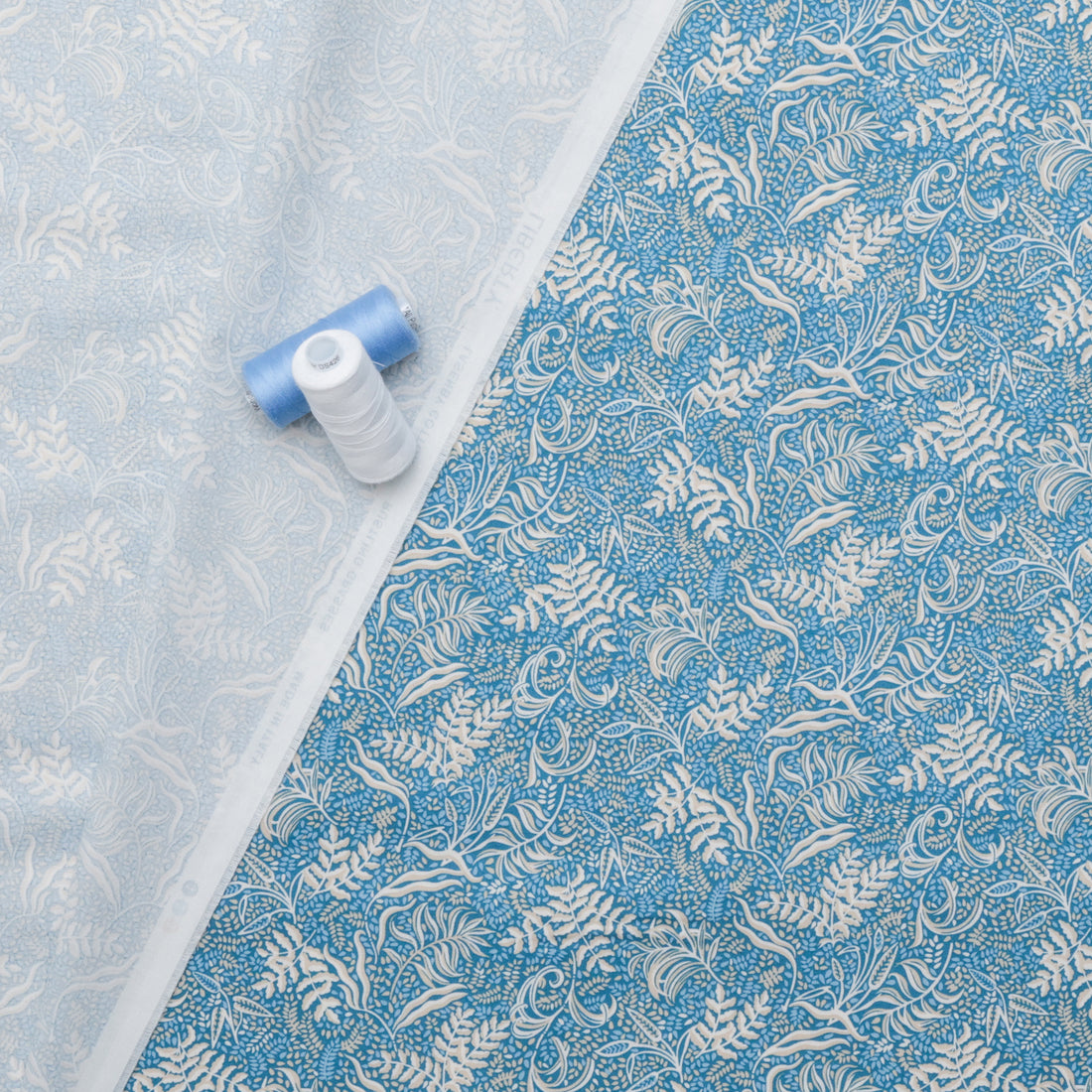 Liberty - Cotton - Autumn Woodland - Rustling Grasses - B