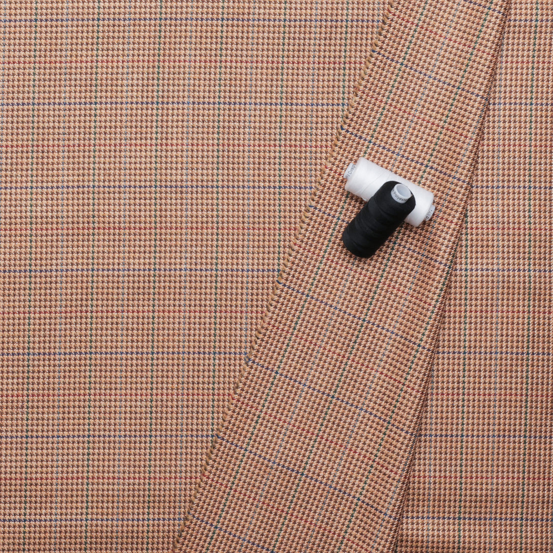 Silk Wool - Suiting - Tweed - Caramel