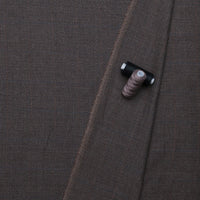 Wool - Suiting - Tweed Plaid - Dark Brown