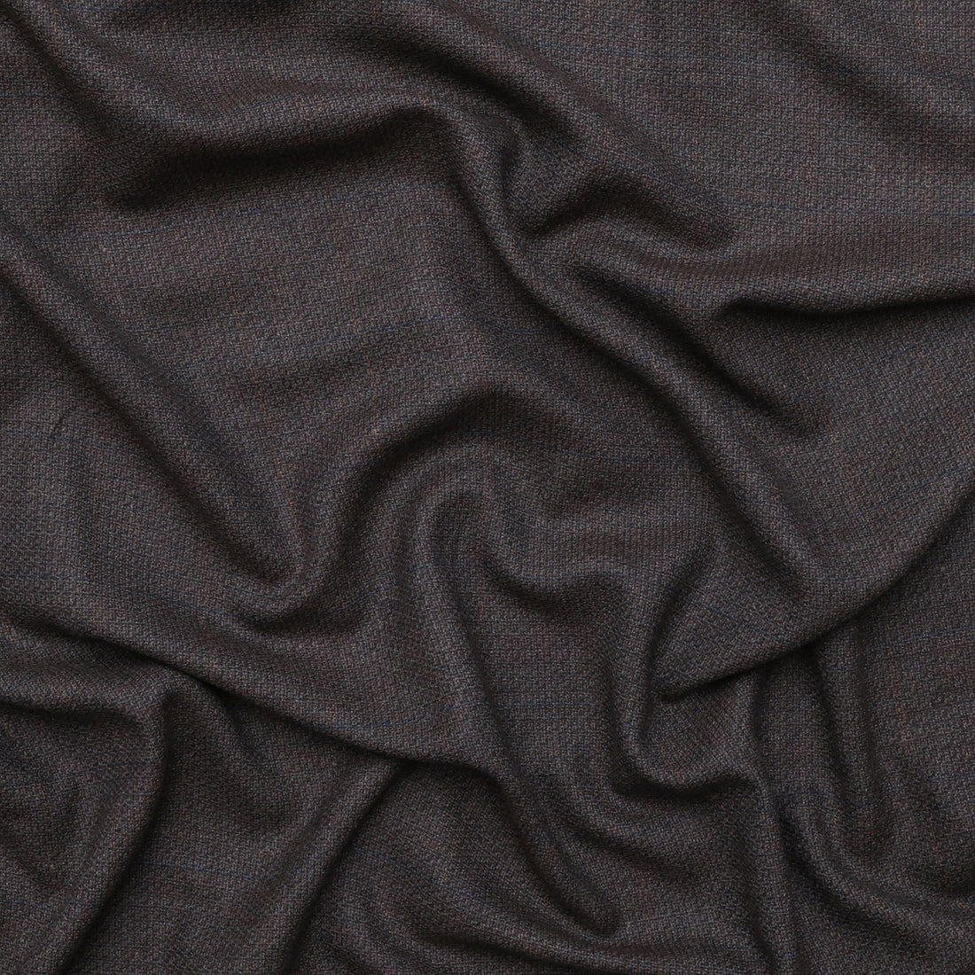 Wool - Suiting - Tweed Plaid - Dark Brown