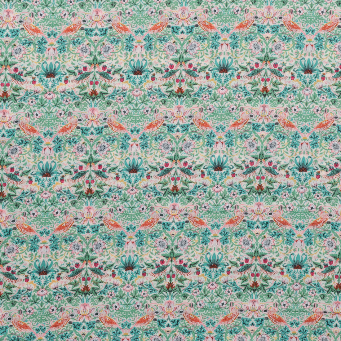Morris & Co. - Lawn - Bedford Park - Mini Strawberry Thief - Mineral